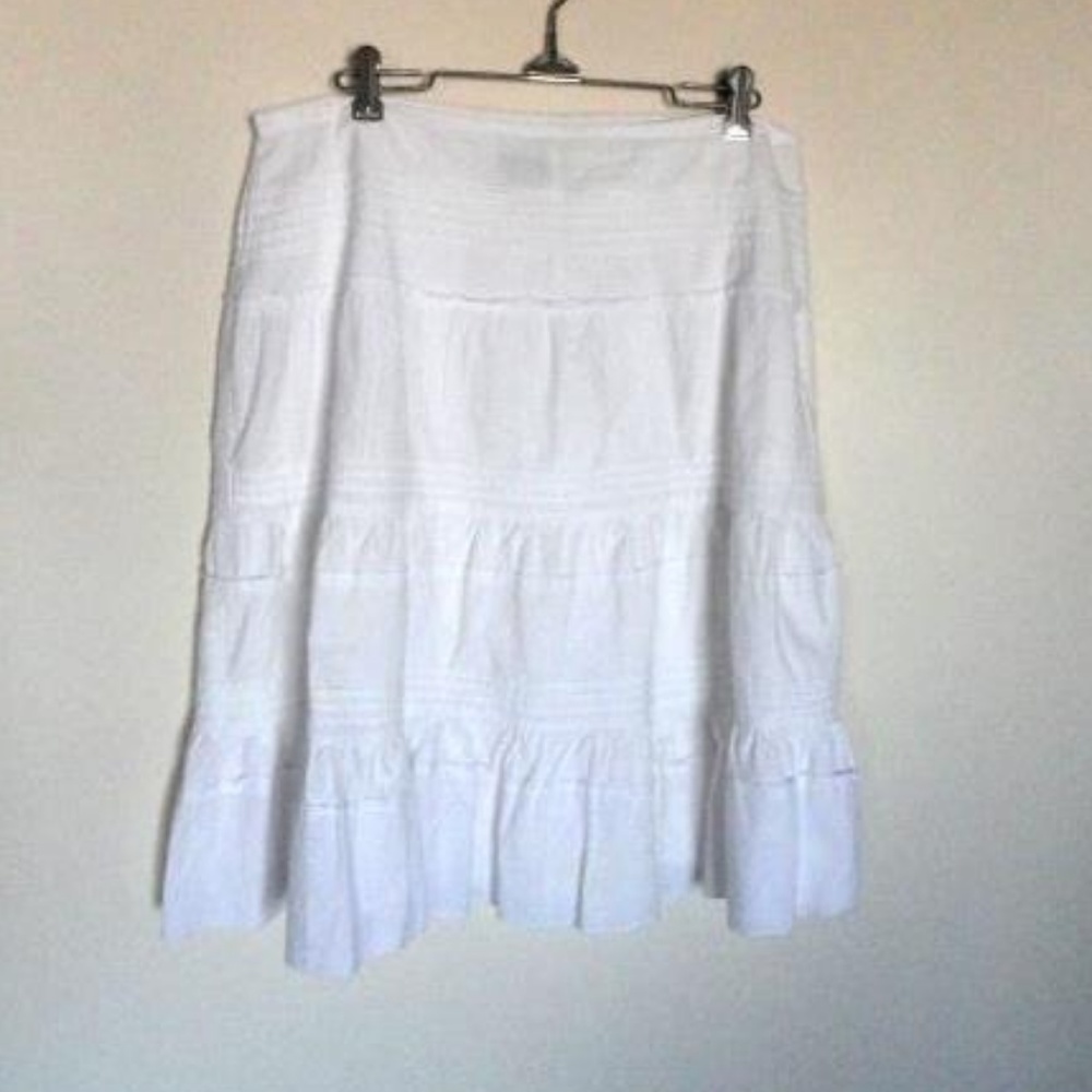 Sonoma 100% Cotton Side Zip Lined Skirt sz L